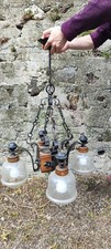 Lampadario Antico In Ferro