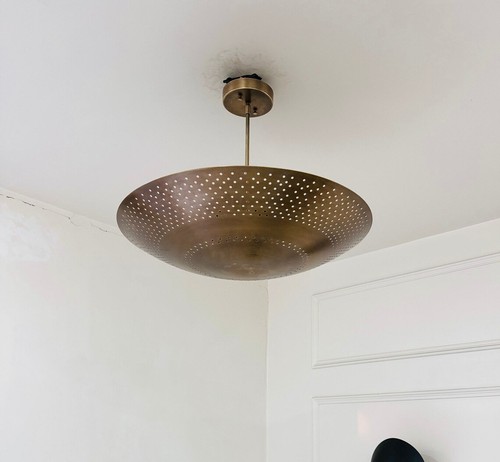 Lampadario sputnik ottone - lampadario, in