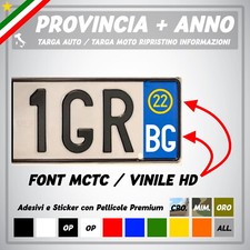 Kit adesivi targa provincia - kit,