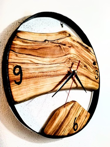 Orologio legno ulivo - orologio,