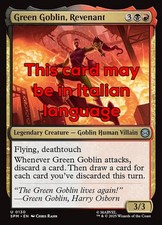 MTG 4x GREEN GOBLIN, REVENANT EXC - GREEN GOBLIN, REDIVIVO 130 - SPM - MAGIC