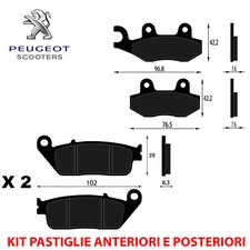 Kit pastiglie freno anteriori - kit,
