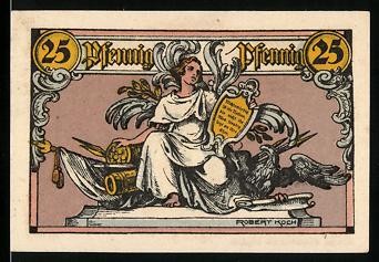 Notgeld rheinsberg 25 - notgeld, rheinsberg,