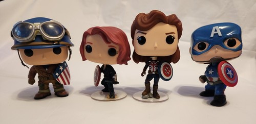 Lotto funko pop marvel - pop, captain