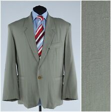 Blazer Uomo Italiano 42S Taglia UK MASH Beige Viscosa Sport Cappotto Giacca Viaggio