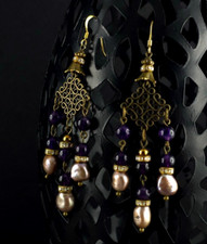 Orecchini pendenti in ottone