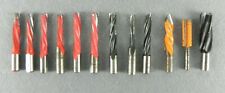 SET 10 DI PUNTE Attacco Rapido HW Foratrice per legno FRESA 8x70 R L Elicoidali