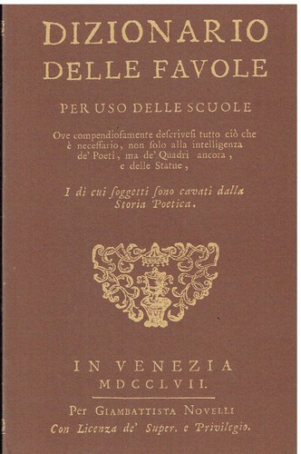 Dizionario delle favole per - delle,