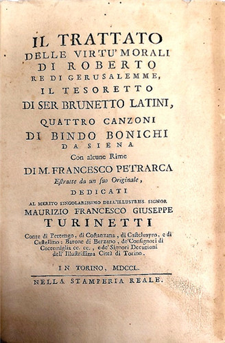 Trattato delle virtu - , il