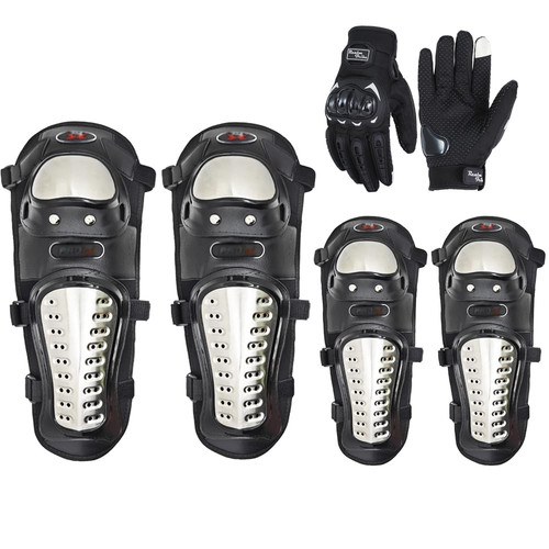 Ginocchiere moto guanti - ginocchiere,