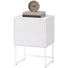 HOMCOM Comodino 2 Cassetti