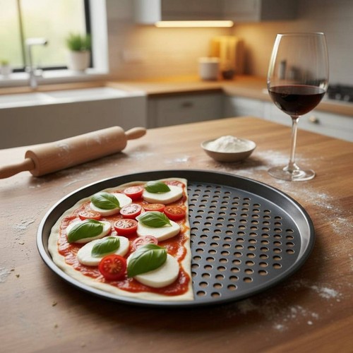 Teglia pizza forata base - pizza,