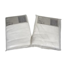 2 paia di linguette pannello tenda posteriore con etichette IKEA Lenda bianco 55 x 118"