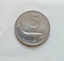 ITALIA REPUBBLICA MONETA  5 LIRE 1951 FDC