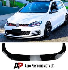 Kit labbro spoiler splitter anteriore VW Golf MK7 MK7.5 R GTD GTI TSI TDI 2013-20!