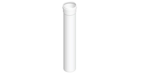 Tubo pps bianco ø80 - pps,