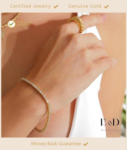 Bracciale tennis oro - bracciale,