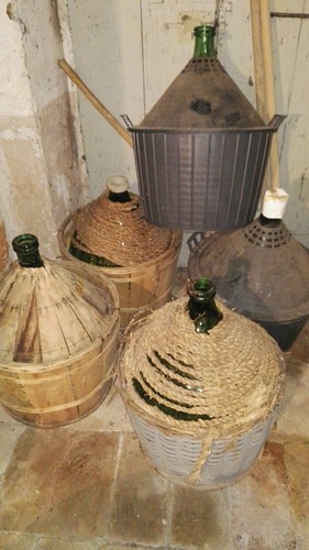 Damigiana vetro verde - damigiana,