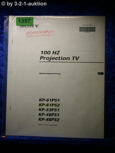 Sony manuale uso 61ps2 - manuale, kp