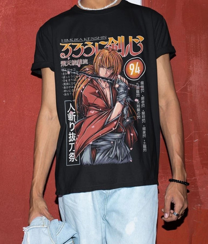 Shirt anime rurouni kenshin - anime,