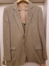 Giacca in lino sfoderata marca Al Duca D'aosta Made in Italy vintage anni '90