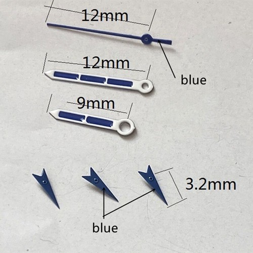 Lancette orologio 12mm dipinte