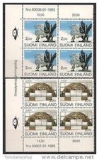 Finlandia 1993 AIHA scultura dio greco alato Helsinki arte grotta rupestre Europa Bl4