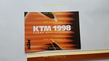 KTM produzione modelli 2 tempi  Cross- Enduro 1998 depliant italiano originale