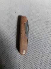 RARE WW2 WWII GERMAN ? Coltellino Vintage MULTIUSO Manico Legno  POCKET KNIFE