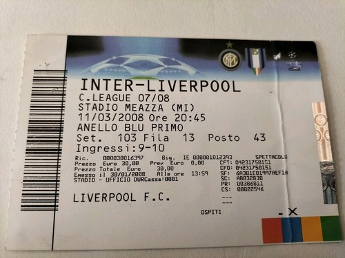 Biglietto partita inter - inter, milan