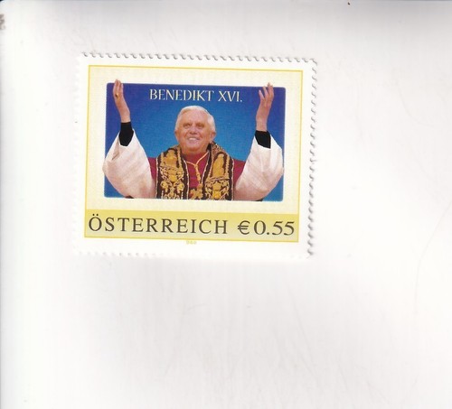 Francobollo austria papa - francobollo, pm