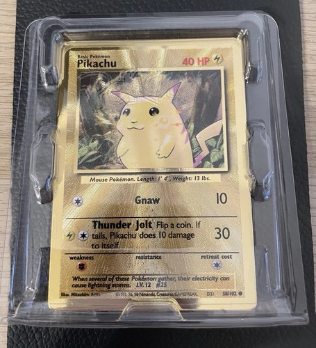 Carta pokémon pikachu - carta,