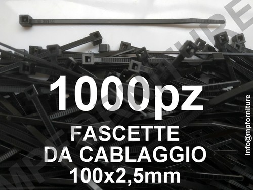 1000 fascette cablaggio - fascette, di