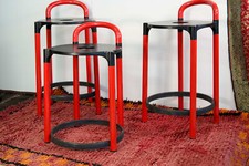 Kartell by Anna Castelli Ferrieri Set sgabelli e sedie anni 80 Vintage design