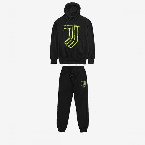 Tuta felpa nera pantaloni - tuta,
