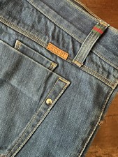 Gucci jeans uomo cotone blu