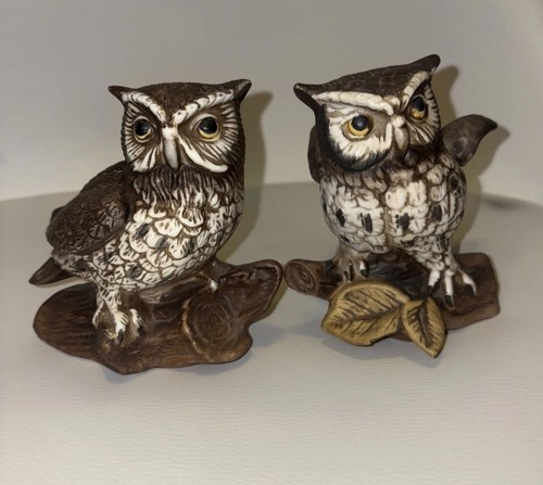Homco statuine gufi - , con