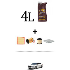 HOFFCAR Kit tagliando 4 FILTRI