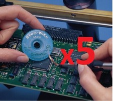 Offerta stock 5 pezzi Rocchetti di treccia dissaldante 1.9 mm 1.5 metri