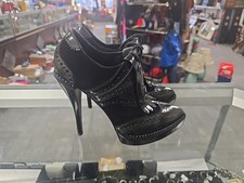 Gucci Wimbeldon nero/grigio vintage tacchi alti taglia 38