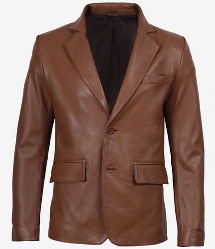 Giacca blazer uomo pelle