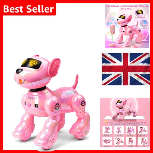 Robot cane rosa - robot, ricaricabile
