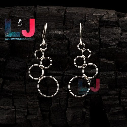 Multi circle earrings - earrings, 925