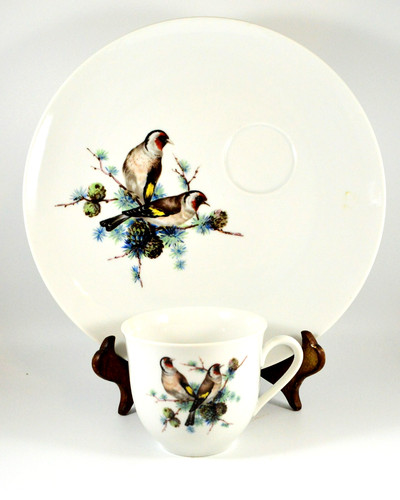 Piatto snack tazza vintage - piatto, e