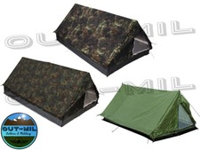 Tenda militare modello canadese 2 posti campeggio, bosco verde mimetica