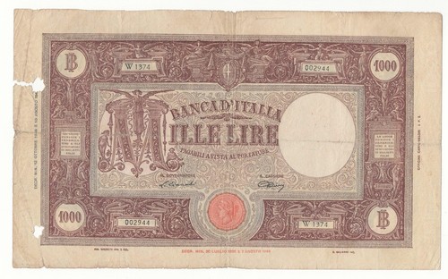 1000 lire grande - m, b.i