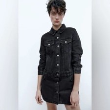 Zara The Zoe Black Jeans Dress