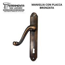 MANIGLIA CON PLACCA per Porte