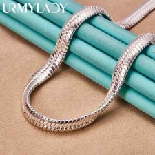 Collana catena serpente piatto