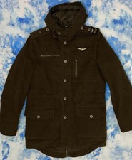 Giaccone giubbino lungo con cappuccio Aeronautica militare Taglia L (48)